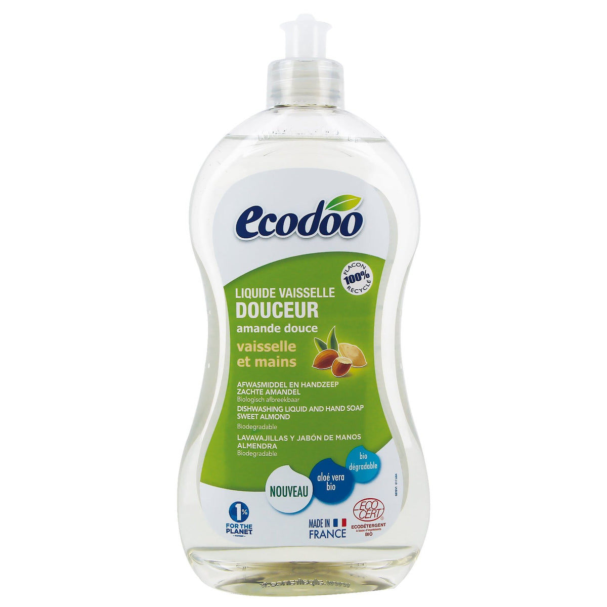 Ecodoo Ecodoo 2in1 astianpesuaine ja keittiösaippua, 500ml.