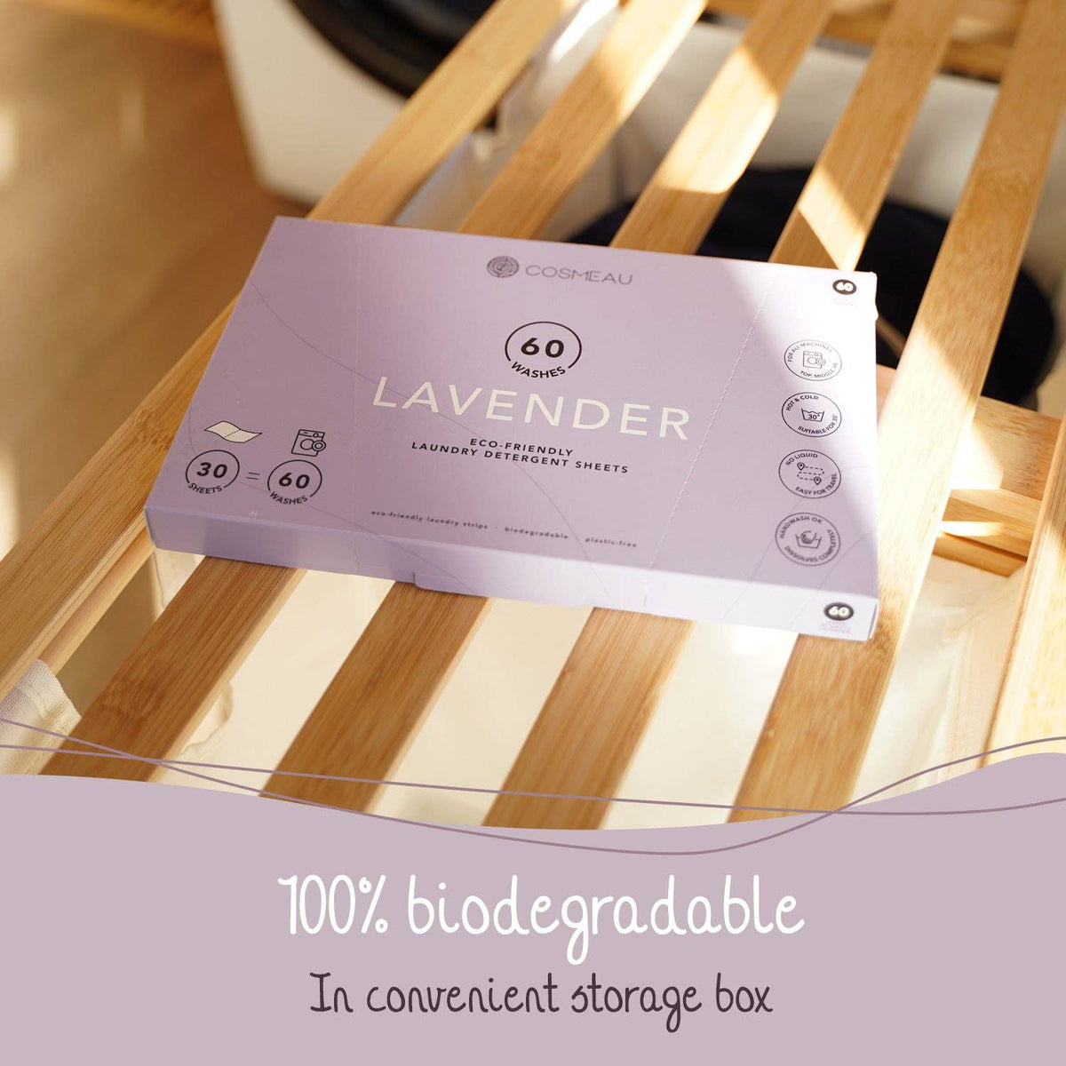 Bamboozy x Cosmeau Cosmeau Laundry Sheets Lavender – 60 pesua.