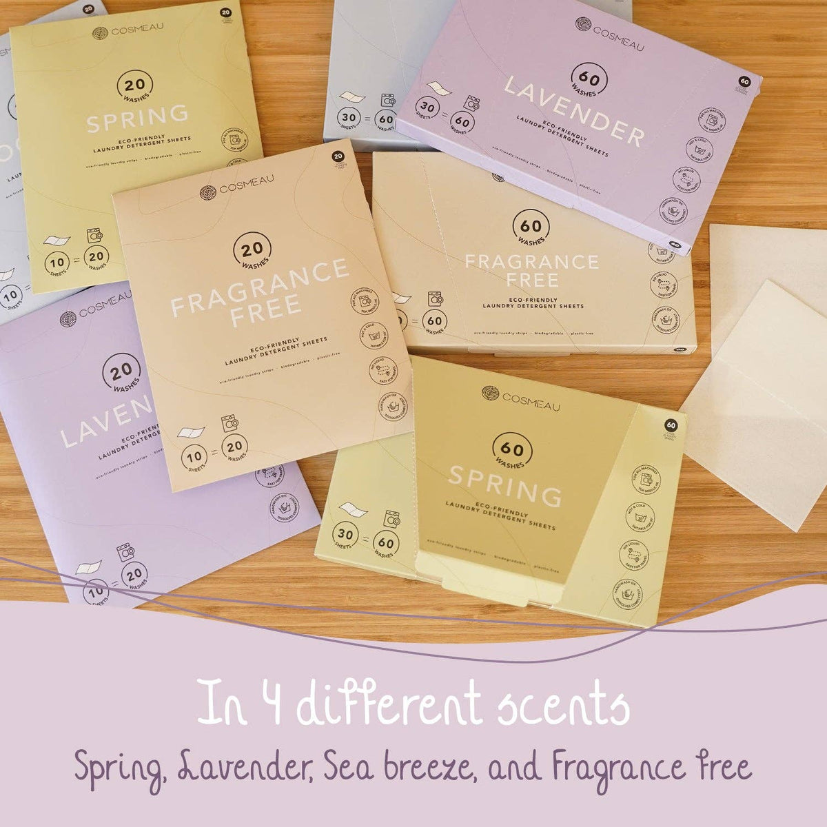 Bamboozy x Cosmeau Cosmeau Laundry Sheets Lavender – 60 pesua.