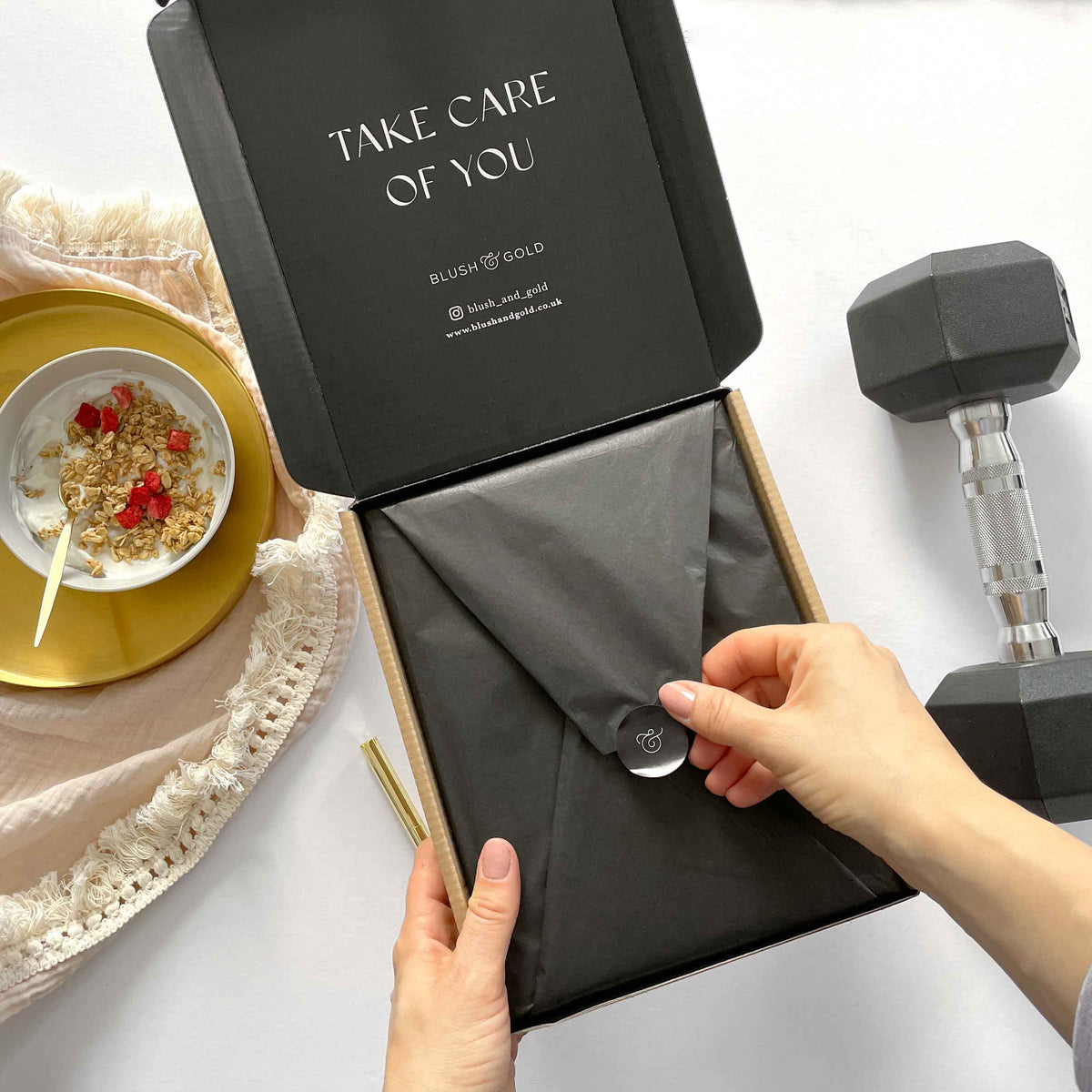 Blush And Gold My Daily Fitness Planner - Workout and Meal Planner (Curve).