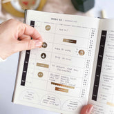 Blush And Gold My Daily Fitness planner - Workout and Meal Planner (Musta).
