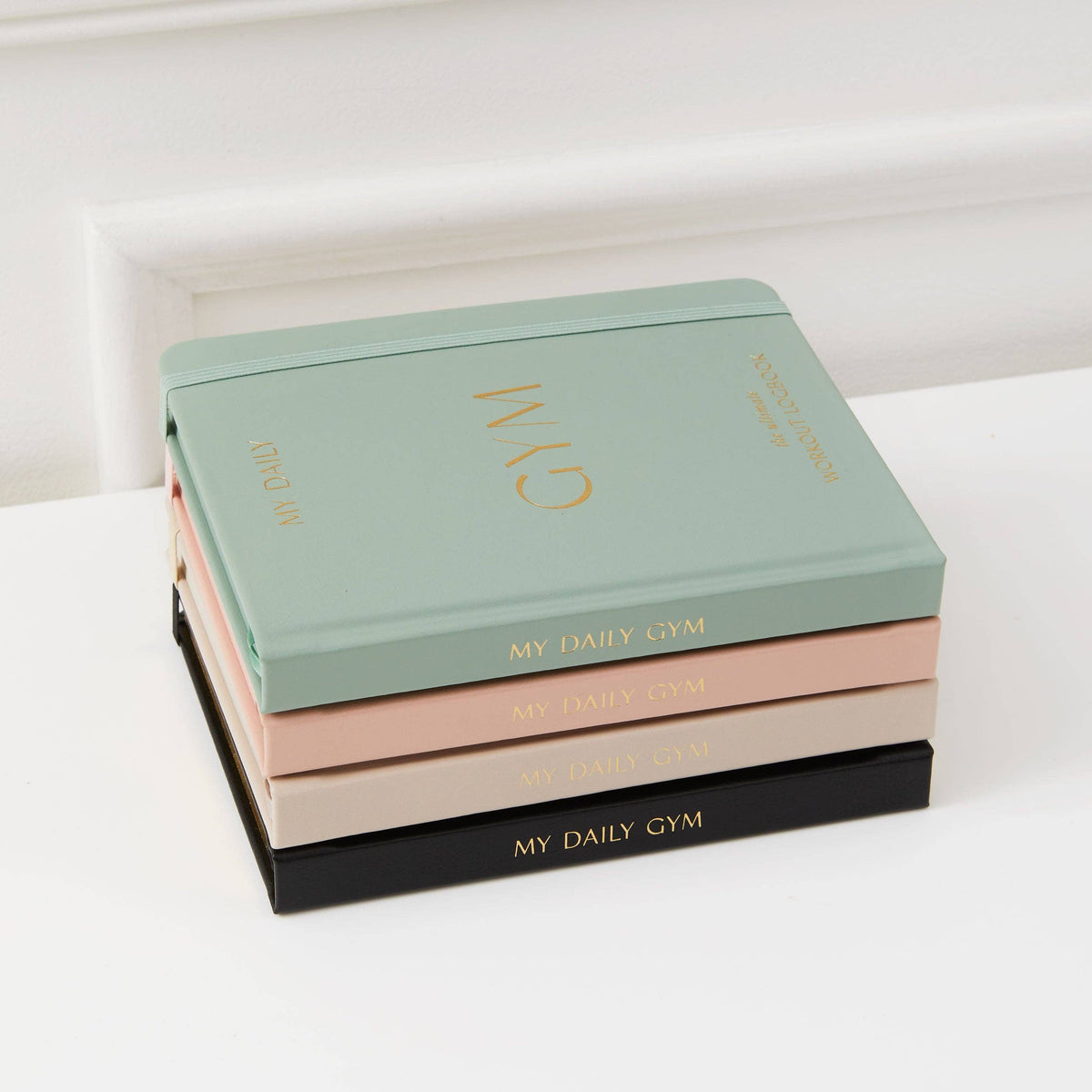 Blush And Gold My Daily Gym Planner - 150 Workouts (Green).