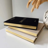 Blush And Gold My Daily Self - Care Gratitude and Reflection Journal (Black).