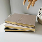 Blush And Gold My Daily Self - Care Intentions and Gratitude Journal (Pebble).