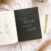 Blush And Gold My Daily Self - Care Reflection and Gratitude Journal (Almond).