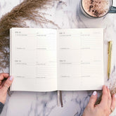 Blush And Gold My Daily Self - Care Reflection and Gratitude Journal (Almond).