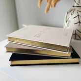 Blush And Gold My Daily Self - Care Reflection and Gratitude Journal (Almond).
