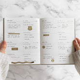 Blush And Gold My Daily Self - Care Reflection and Gratitude Journal (Almond).