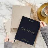Blush And Gold My Daily Self - Care Reflection and Gratitude Journal (Almond).