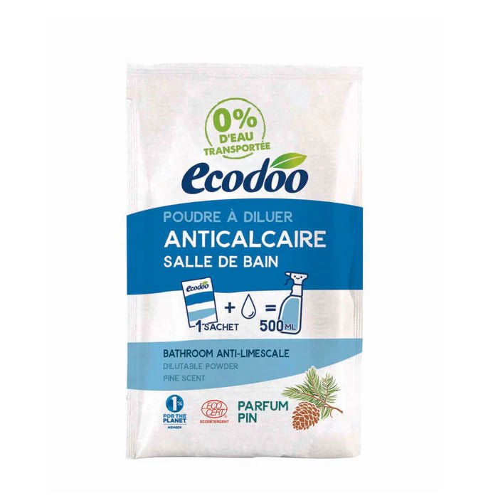 Ecodoo Ecodoo Anti - Limescale kylpyhuoneenpuhdistusaine jauheena, 20 g.