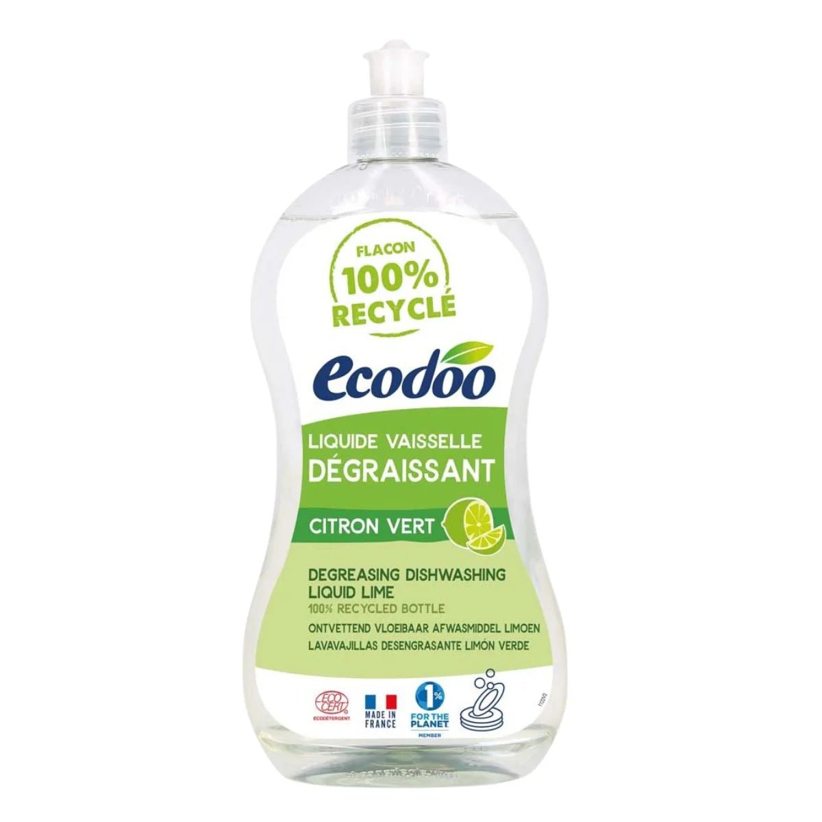 Ecodoo Ecodoo astianpesuaine rasvaa vastaan, lime, 500ml.
