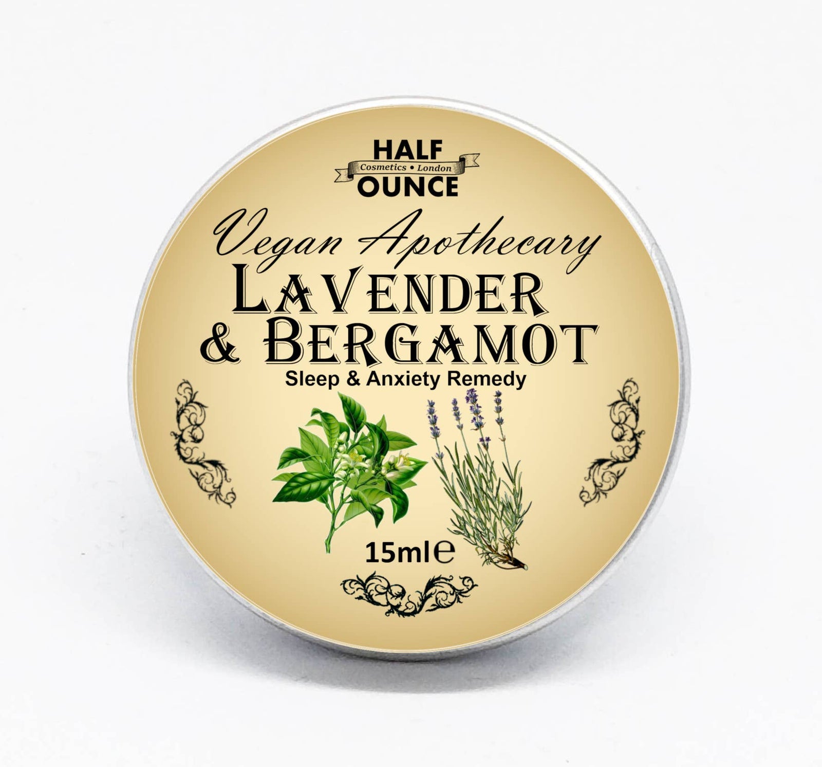 Half Ounce Cosmetics Lavender & Bergamot – pehmeä ja rauhallinen tuoksubalmi iltaan, 15 ml.