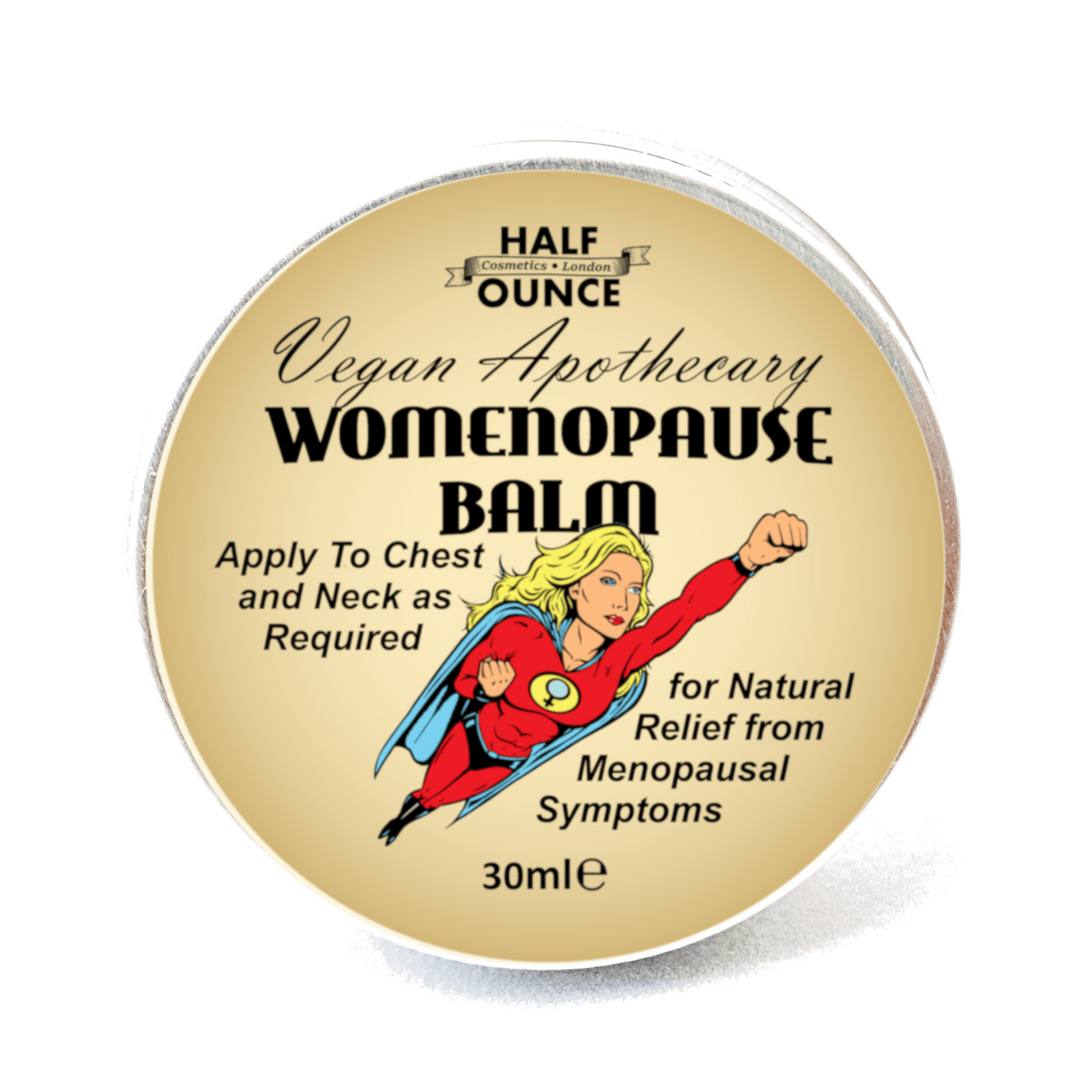 Half Ounce Cosmetics Womanopause! Balm – luonnollinen voide vaihdevuosien tueksi.
