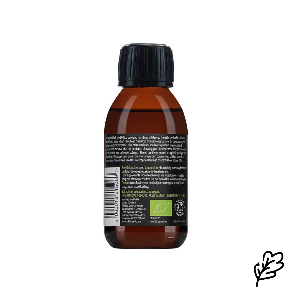 KIKI Health Kiki Black Seed Oil - Mustakuminaöljy luomu, 125 ml.