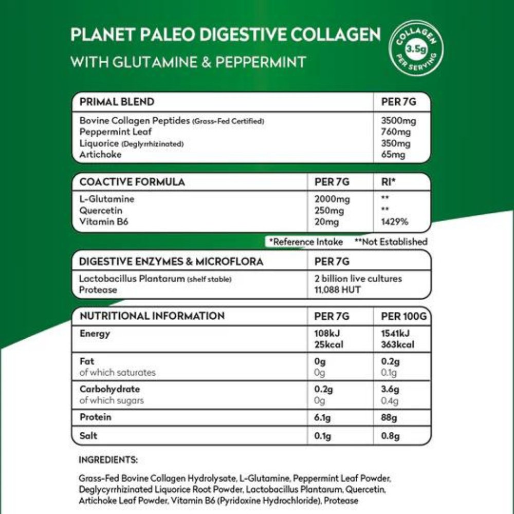 Planet Paleo Planet Paleo Digestive Collagen, 245 g.