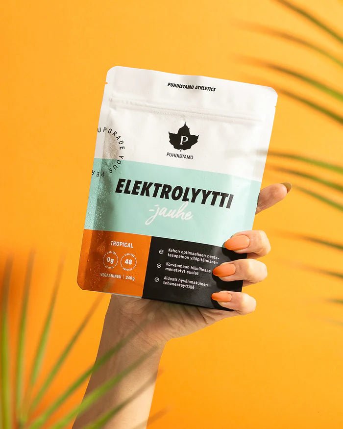 Puhdistamo Puhdistamo Elektrolyyttijauhe - Tropical, 240 g.