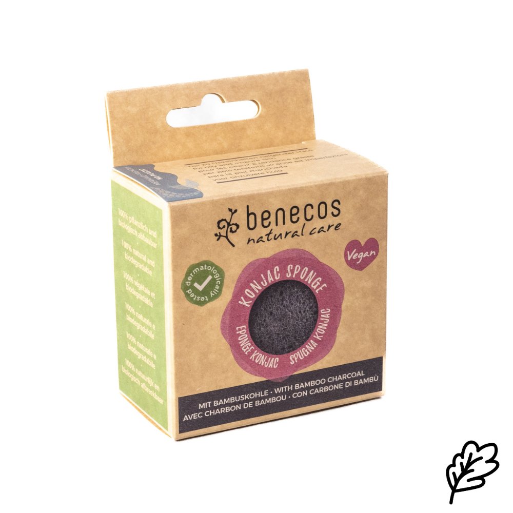 Benecos Benecos Natural Care konjac-sieni bambuhiilellä.