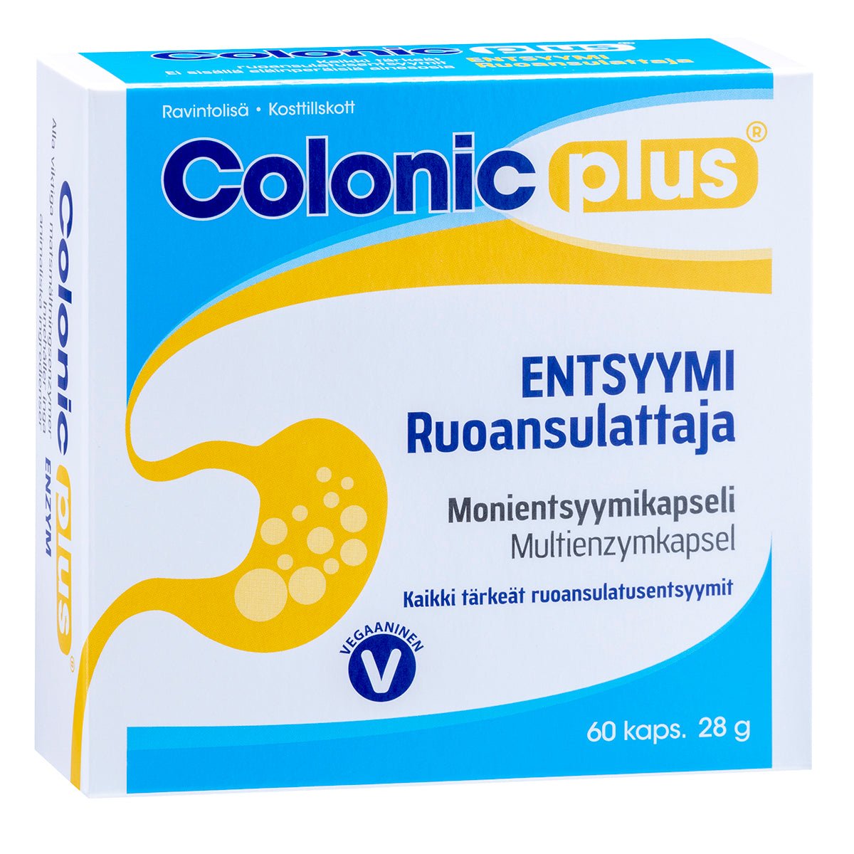Hankintatukku Colonic plus® Entsyymi ruoansulattaja, 60 kaps Päiväysale!.