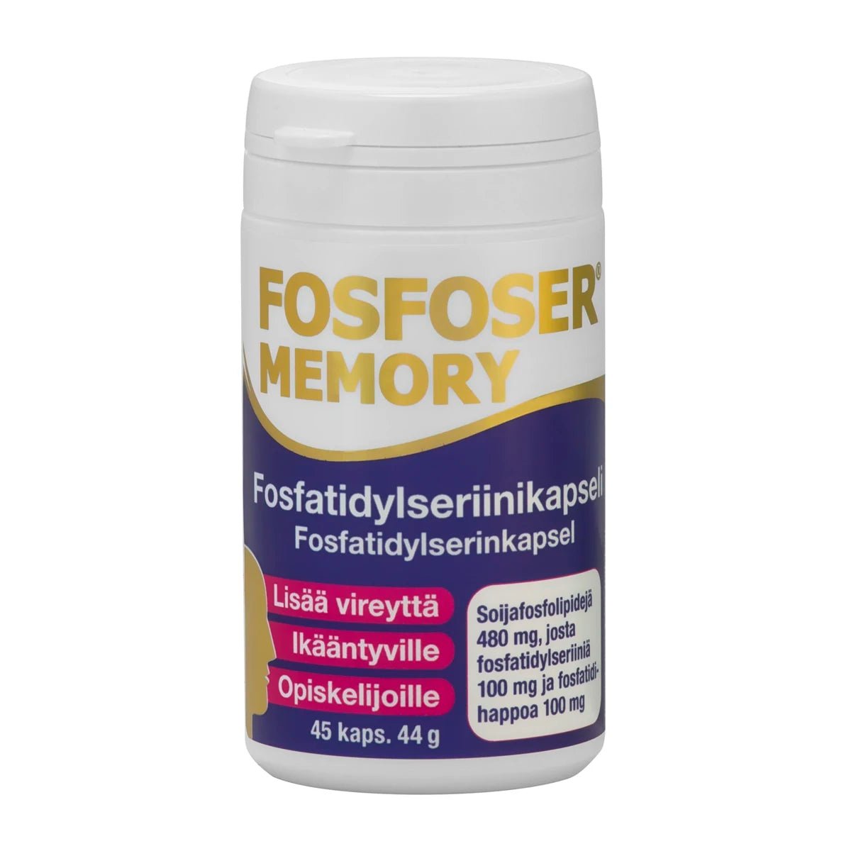 Hankintatukku Fosfoser® Memory, 45 kaps Päiväysale!.