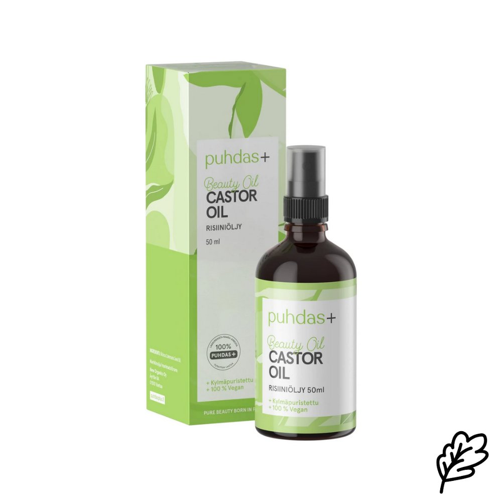 Puhdas+ Puhdas+ Castor Oil, Risiiniöljy, 50 ml.