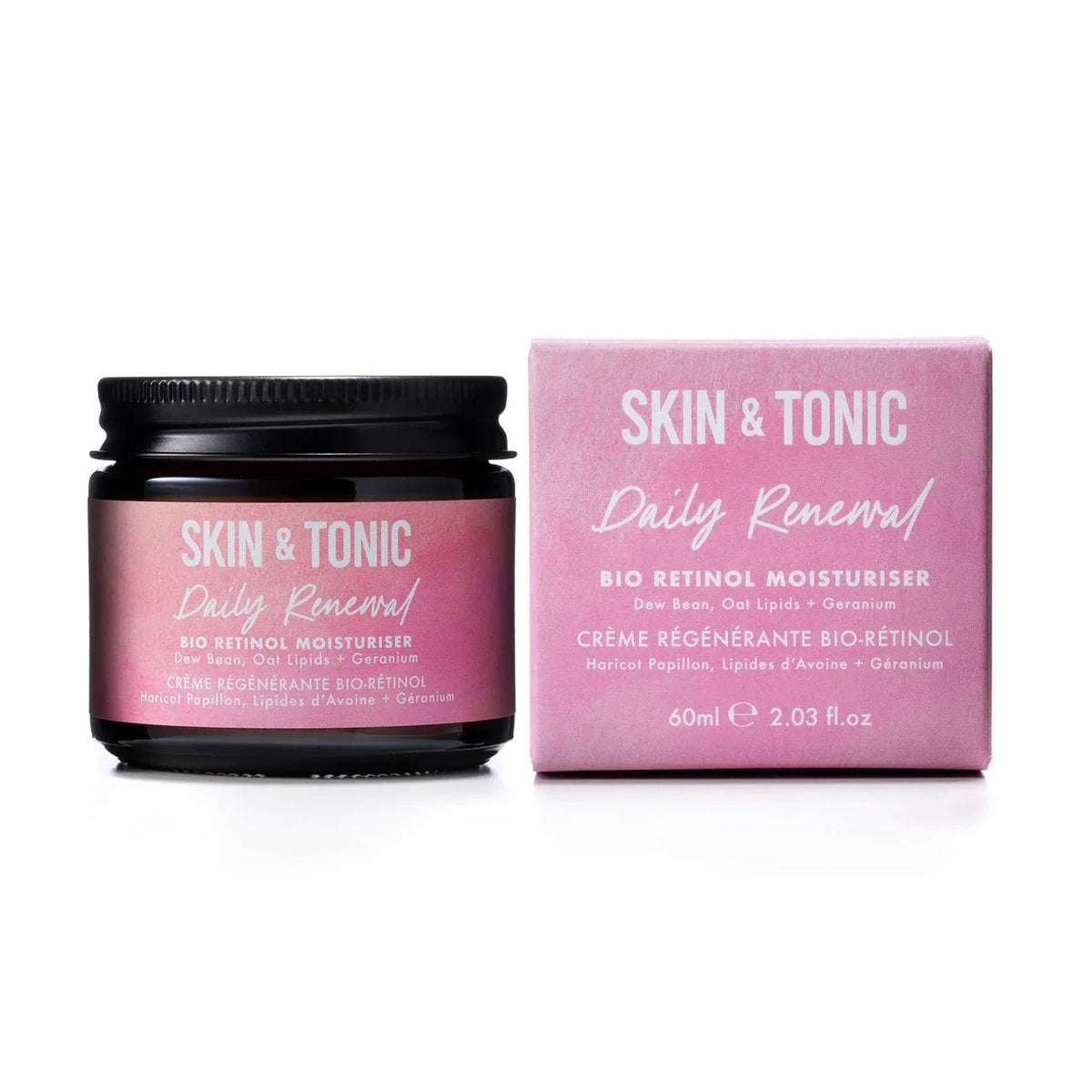 Skin &amp; Tonic Skin &amp; Tonic Daily renewal Bio Retinol moisturizer kosteusvoide, 60 ml.