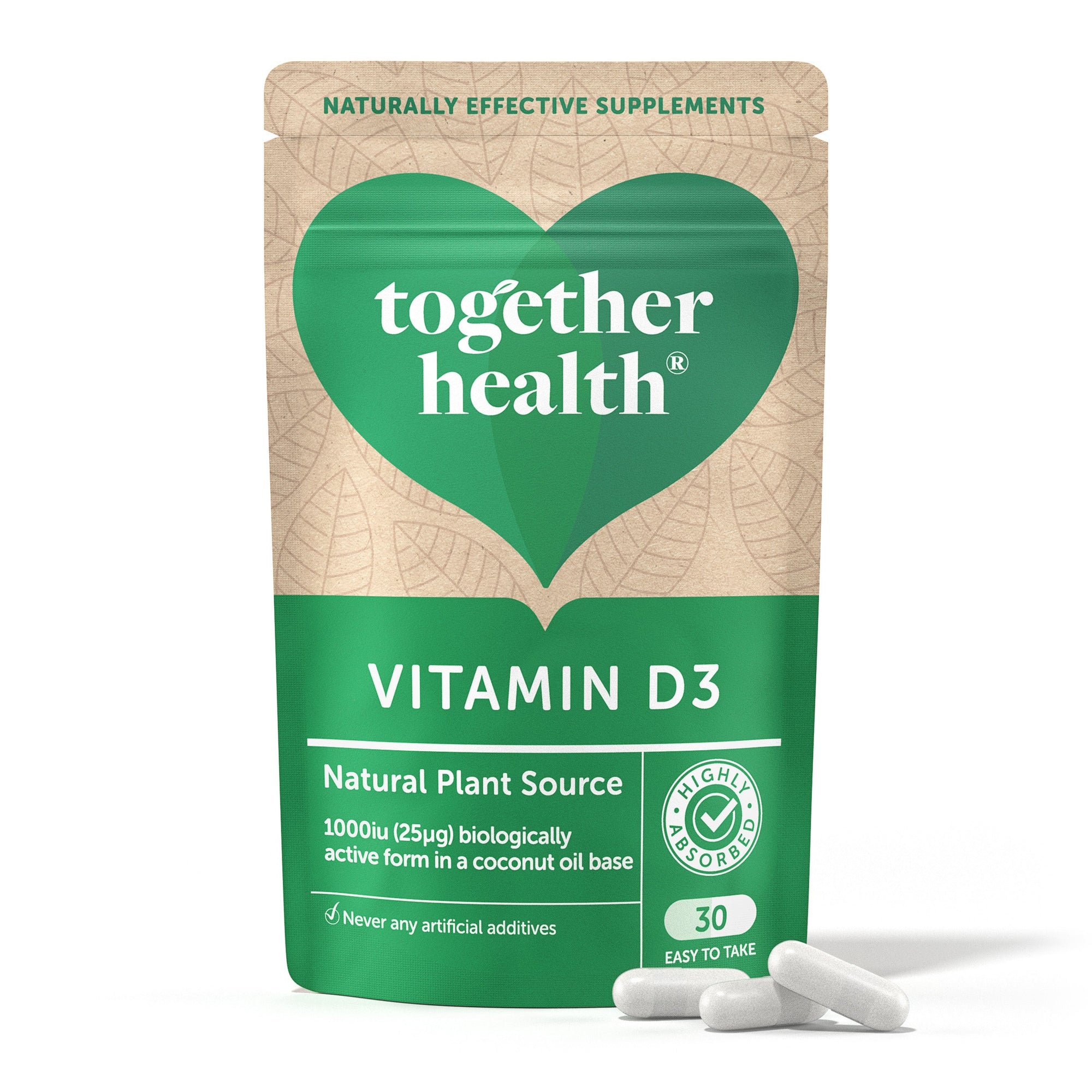 Together Together Vitamin D3, 30 kaps.